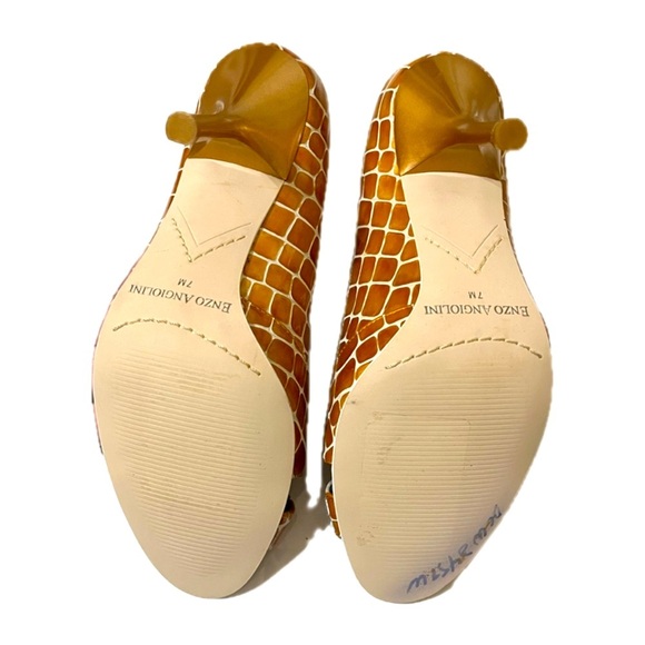 Enzo Angiolini Peep Toe Stilettos Size 7M, Vintage - Picture 6 of 7